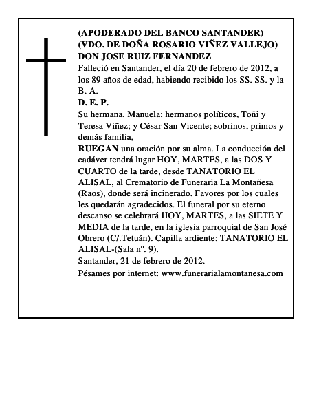 DON JOSE RUIZ FERNANDEZ