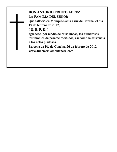 DON ANTONIO PRIETO LOPEZ