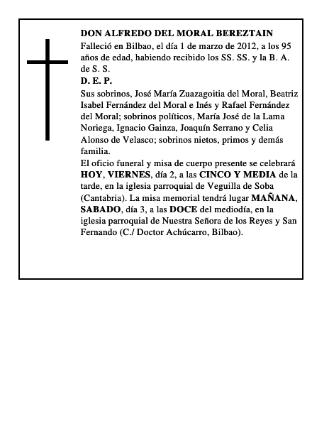 DON ALFREDO DEL MORAL BEREZTAIN