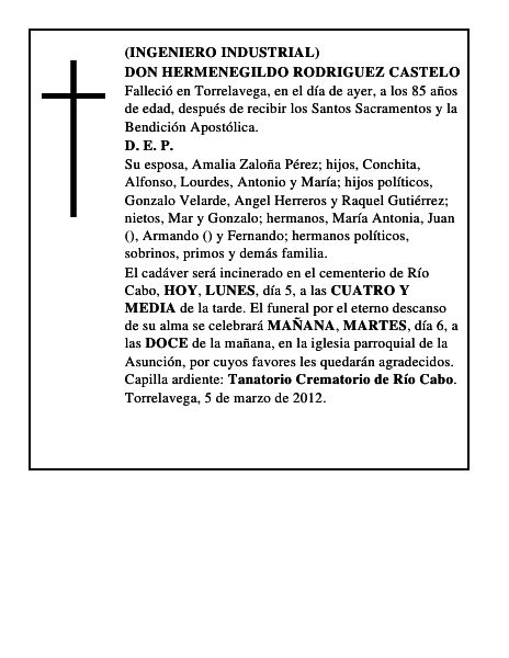 DON HERMENEGILDO RODRIGUEZ CASTELO