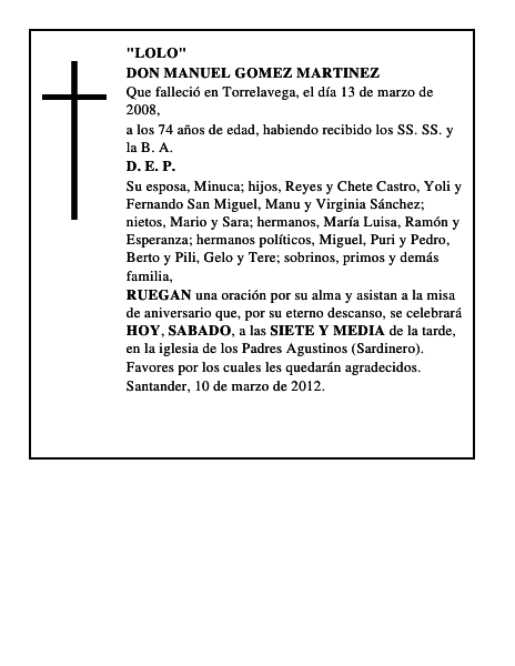 DON MANUEL GOMEZ MARTINEZ