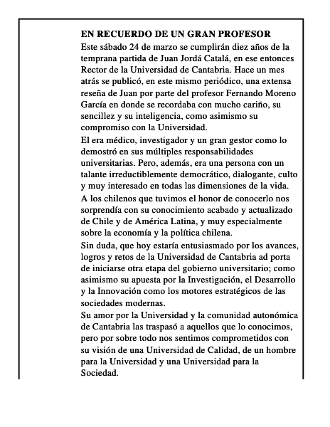 En recuerdo de un gran profesor