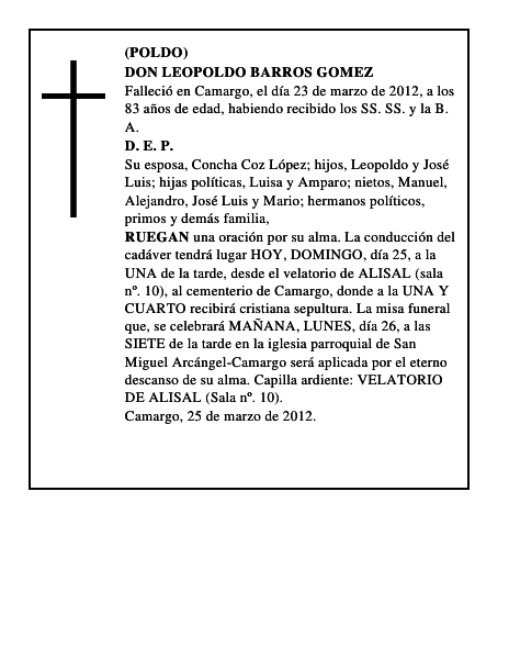 DON LEOPOLDO BARROS GOMEZ