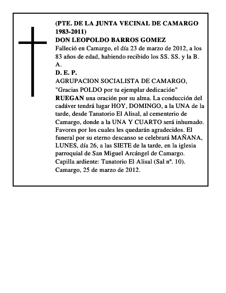 DON LEOPOLDO BARROS GOMEZ