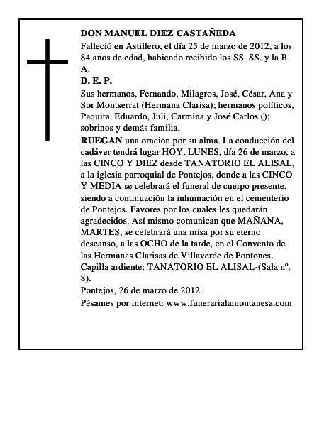 DON MANUEL DIEZ CASTAÑEDA