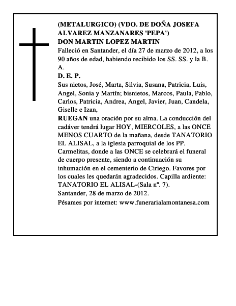 DON MARTIN LOPEZ MARTIN