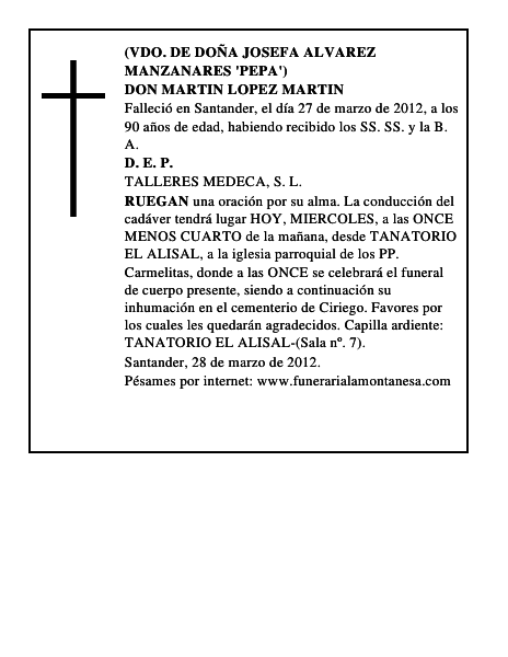 DON MARTIN LOPEZ MARTIN