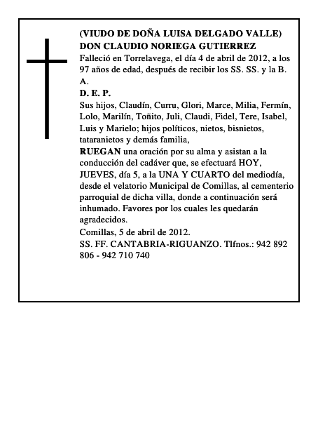 DON CLAUDIO NORIEGA GUTIERREZ