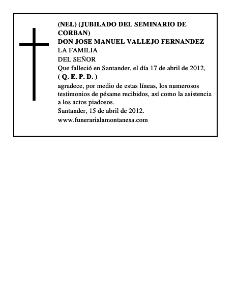 DON JOSE MANUEL VALLEJO FERNANDEZ