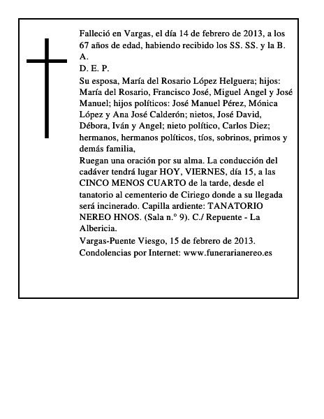Francisco Sanchez Segura