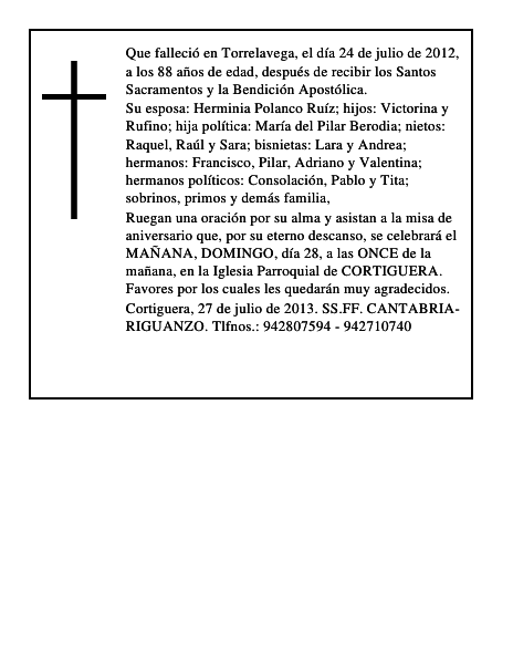 Rufino Fernández Saez