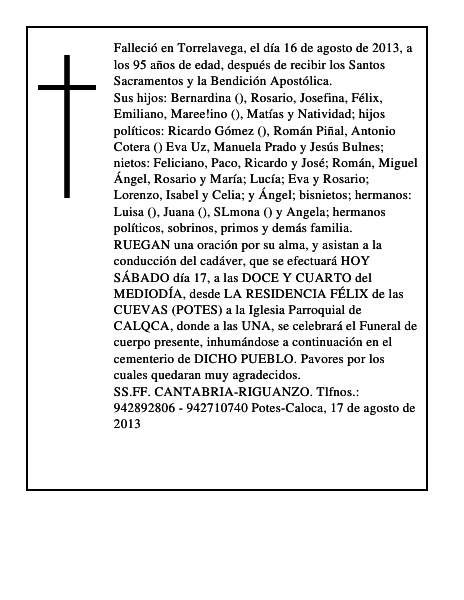 lucia clementina rodriguez teran