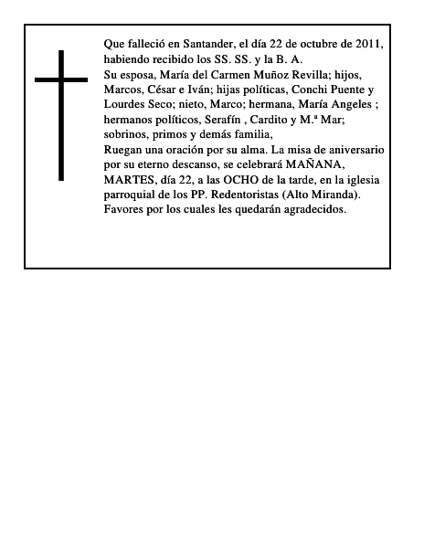 Eusebio Rebanal San Millan