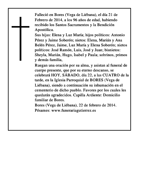 Encarnación Sebrango Salceda