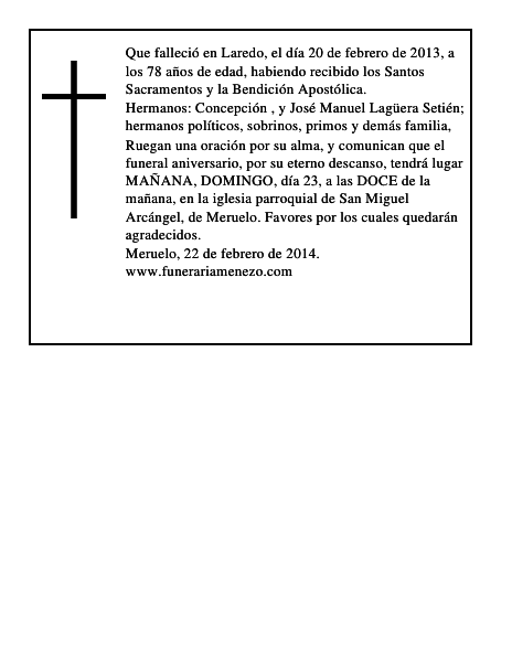 Bernardina Lagüera Setién