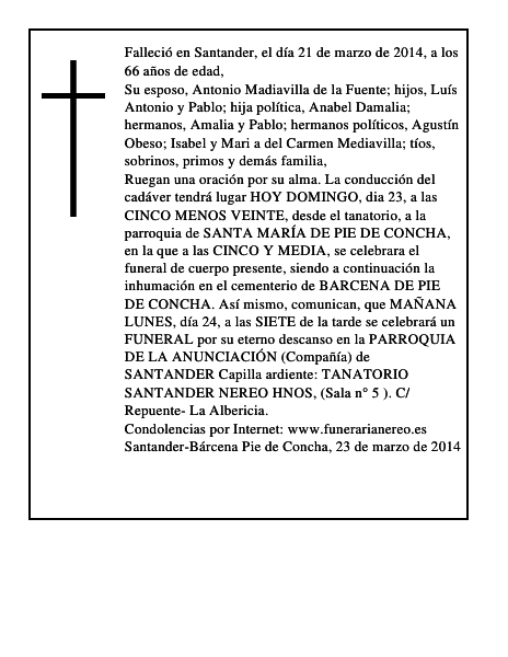 María Concepción Díaz Carrancedo