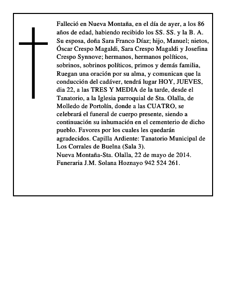 Evaristo Crespo Fernández