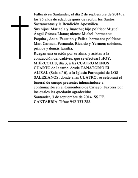 Juana de la Hoz Gónzalez