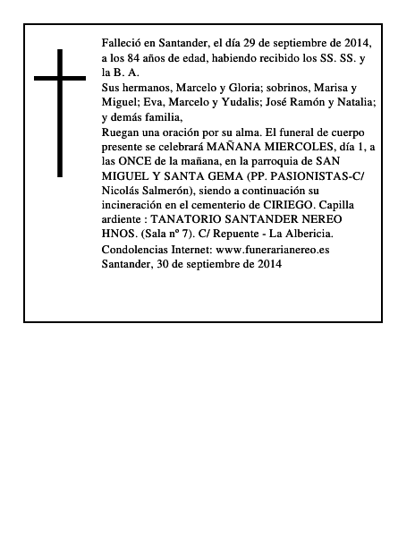 María Luisa Fernández Mediavilla