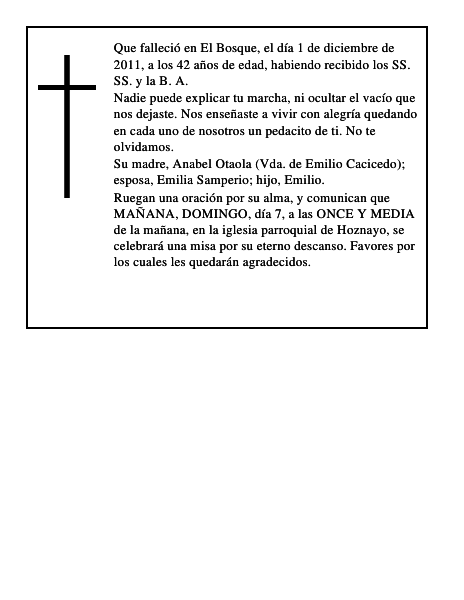 Emilio Jesús Cacicedo Otaola
