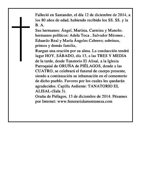 Rufina Lavid Crespo