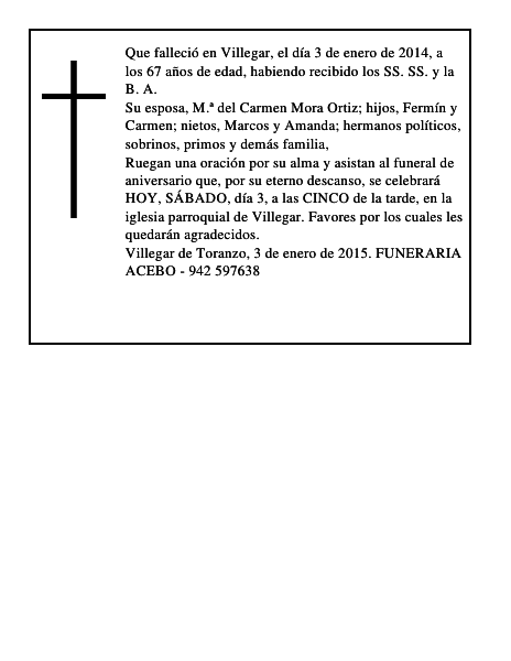 Fermín Cuesta Martínez