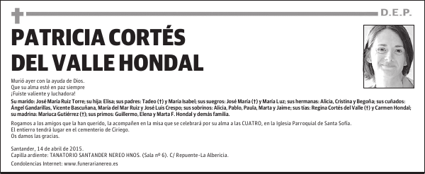 Patricia Cortés del Valle Hondal