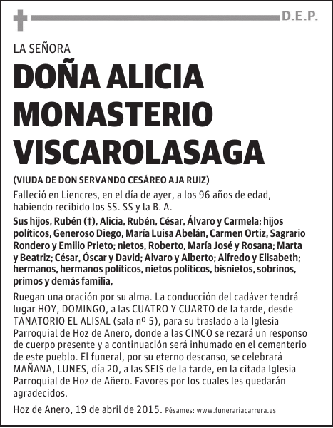 Alicia Monasterio Viscarolasaga