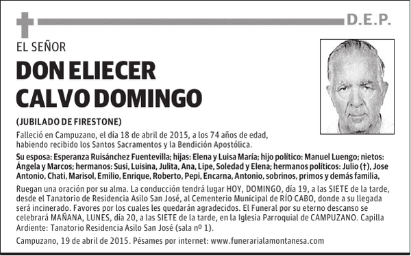 Eliecer Calvo Domingo