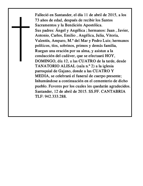 ANGEL LEZCANO SAIZ