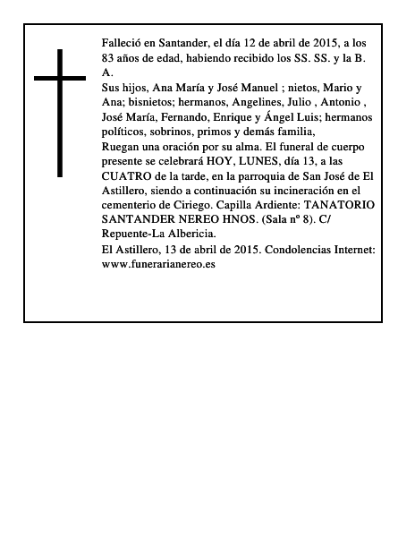 MANUEL PEREZ DE JUANA