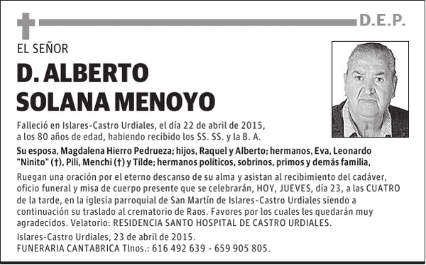 ALBERTO SOLANA MENOYO