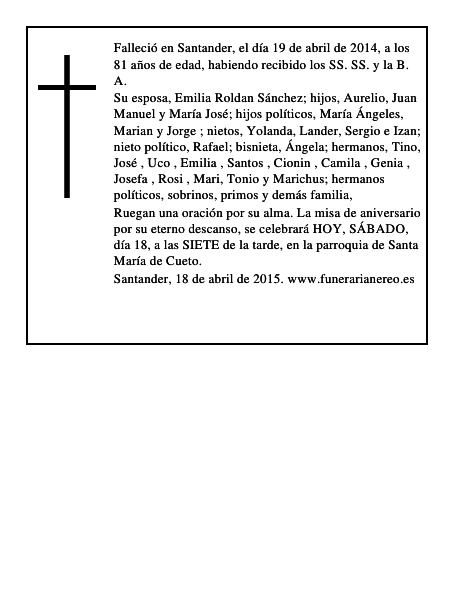 AURELIO SAINZ-EZQUERRA CACHO