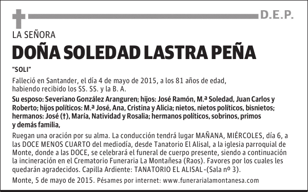 Soledad Lastra Peña