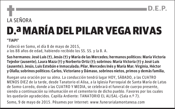 María del Pilar Vega Rivas