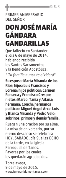 José María Gándara Gandarillas