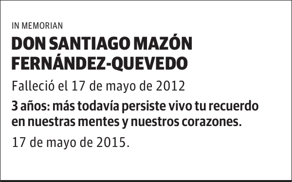SANTIAGO MAZON