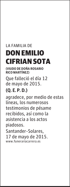 EMILIO CIFRIAN SOTA