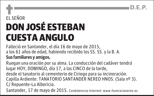 JOSE ESTEBAN CUESTA ANGULO