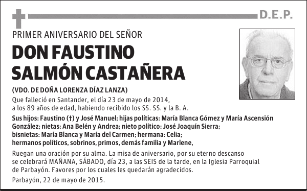 Faustino Salmón Castañera
