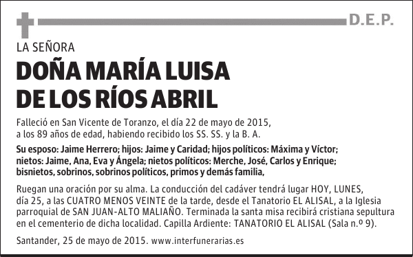 María Luisa de los Ríos Abril
