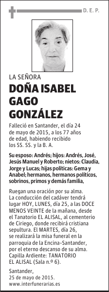 Isabel Gago González