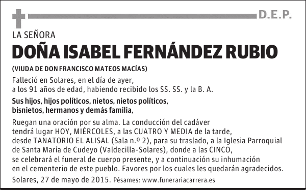 Isabel Fernández Rubio