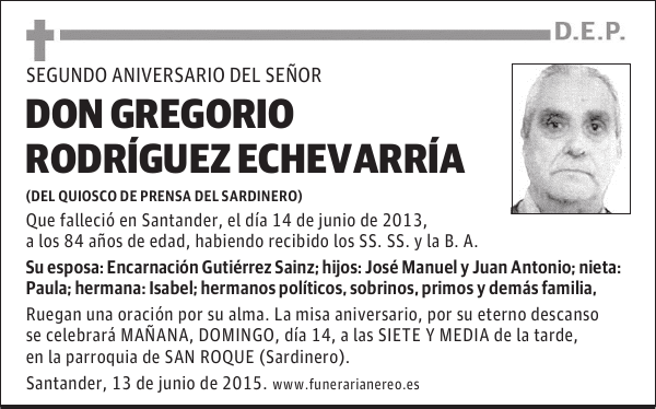 Gregorio Rodríguez Echevarría