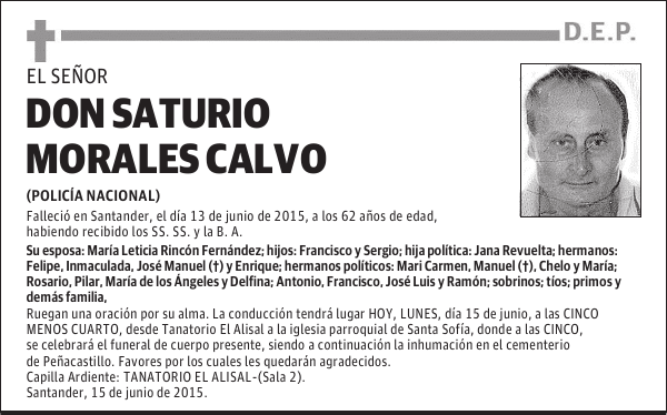 Saturio Morales Calvo