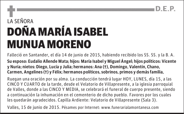 María Isabel Munua Moreno