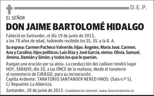 Jaime Bartolomé Hidalgo