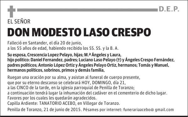 Modesto Laso Crespo