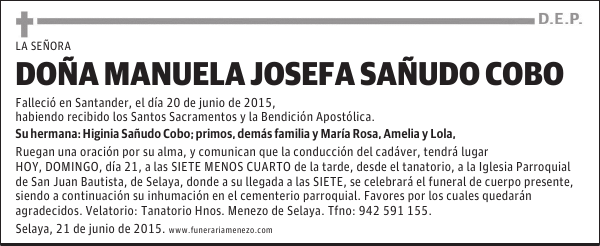 Manuel Josefa Sañudo Cobo