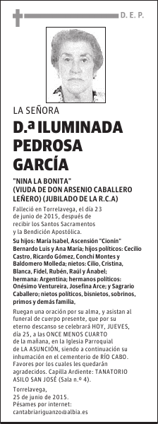 Iluminada Pedrosa García